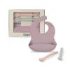 Set de babero y 2 cucharas Food Kit rosa TOUS BABY