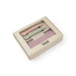Set de babero y 2 cucharas Food Kit rosa TOUS BABY