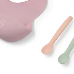 Set de babero y 2 cucharas Food Kit rosa TOUS BABY