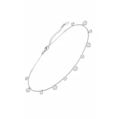Tobillera Circonitas Blancas