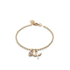 Uno de 50 Pulsera Libélula Dorada