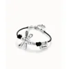 Uno de 50 Pulsera Libélula Piel Plata